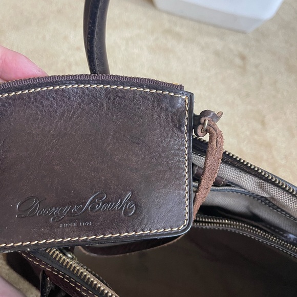 COPY - Dooney & Bourke Genuine Florentine Vacchetta dark brown leather satchel,… - Picture 9 of 12